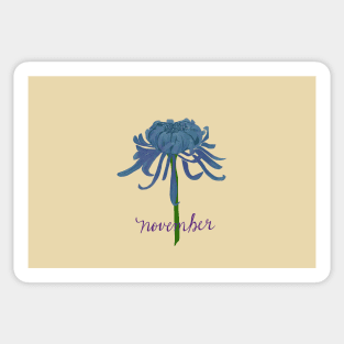 Chrysanthemum for November Sticker